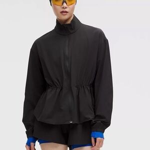 Lululemon Black Clinch Waist Run Jacket